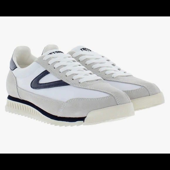 Tretorn Shoes - Tretorn Women's Rawlins White/Navy Retro Sneaker.  New!! Shoes Size 7.5